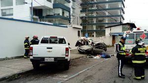 Quito: Un fallecido en accidente de tránsito en el sector de El Ejido