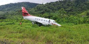 Avión se salió de la pista de un aeropuerto en Chocó