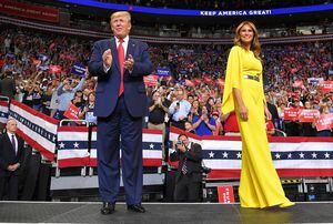 Donald Trump lanzó eufóricamente su campaña para la reelección
