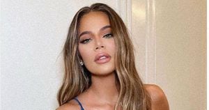 Khloé Kardashian luce un pants de estilo tie dye y es la mejor pijama que querrás usar