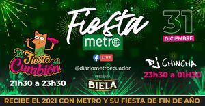 La Fiesta Metro reúne este 31 de diciembre a Dj Chincha y a El Cumbión para despedir el 2020