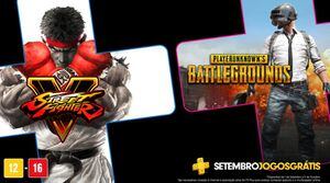 PS Plus: PUBG e Street Fighter V são os jogos gratuitos do mês de setembro
