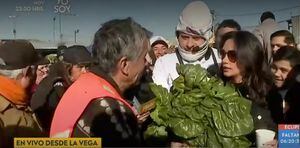 "Es una ordinariez lo que me hicieron": la reacción de Pamela Díaz luego que le lanzaran verduras en La Vega