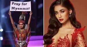 'Nuestra gente está muriendo' la Miss Myanmar teme regresar a su país