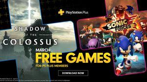 Games ‘Shadow of the Colossus’ e ‘Sonic Forces’ estão disponíveis gratuitamente na PlayStation Plus 