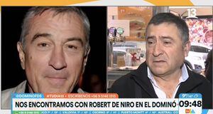 "¡Aquí está Robert de Niro!": doble del famoso actor vende completos en pleno centro de Santiago