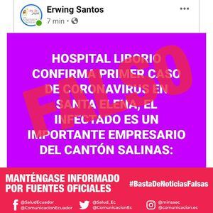 #FakeNews Los audios y fotos falsas sobre coronavirus en Ecuador que circulan en redes