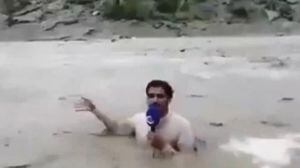 Jornalista dá notícia sobre enchente de forma inusitada e vídeo vira meme no Twitter