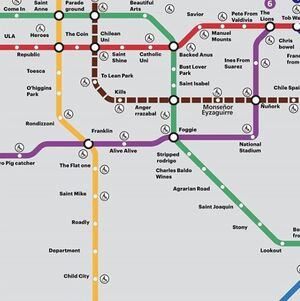 Bienvenido a "Meter of Santiago": la genial traducción "al inglés" de las 136 estaciones del Metro que encantó a sus usuarios