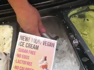 “Esto no es divertido”: el particular “helado vegano” que se transformó viral y desató fuerte pelea en las redes sociales