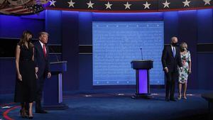 Los fabulosos looks de Jill Biden y Melania Trump en el último debate presidencial