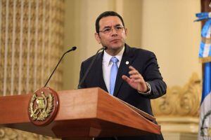 Presidente Morales lamenta la tragedia ocurrida en Nahualá