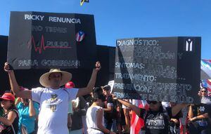 Ataponada zona cercana al Hiram Bithorn por marcha contra Rosselló