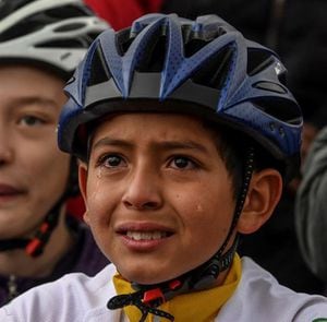 Detalles del accidente de Julián Gómez, el niño que lloró en homenaje a Egan Bernal