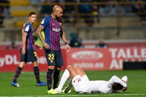 Vidal jugó su primer partido completo en discreto triunfo de un Barça alternativo en la Copa del Rey