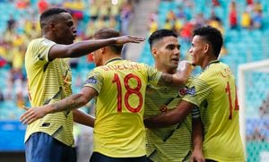 Los emotivos mensajes de celebración de los jugadores de Colombia tras la victoria sobre Paraguay