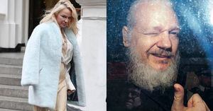 Así reaccionó Pamela Anderson tras el arresto de su expareja, Julian Assange, en Londres