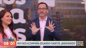 “Pensé venir con el pijama...”: Eduardo Fuentes debuta en la animación de “Buenos días a todos”
