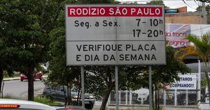 Rodízio volta a vigorar em São Paulo nesta quinta-feira