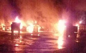 Al menos 15 vehículos fueron incendiados en el sector de Maquehue en La Araucanía