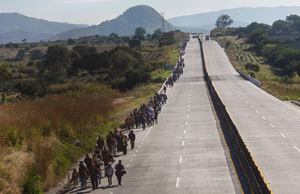 Nueva caravana de migrantes inicia en el sur de México