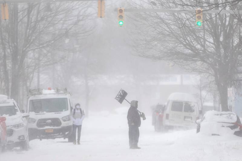 Snowstorm hits Buffalo New York una de las ciudades más afectadas con la tormenta | Foto: Cortesía