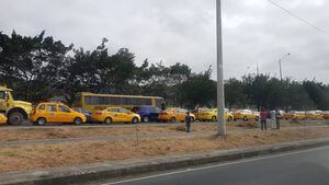 Guayaquil: Paro de taxistas en contra de las reformas a la Ley de Tránsito