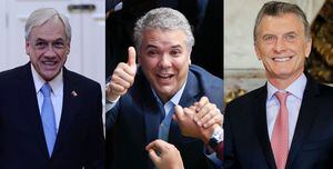 Con Piñera y Macri abriendo la lista: la "cumbre" de líderes de derecha que marca el cambio de mando en Colombia