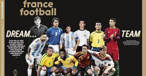 Xavi, Maradona, Messi, Pelé y Ronaldo, Balón de Oro al mejor equipo historia