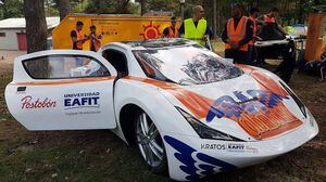 Kratos, el auto electrosolar construido en Medellín que competirá en Bélgica