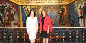 Primeras damas Ecuador y Guatemala firman convenio en favor de discapacitados