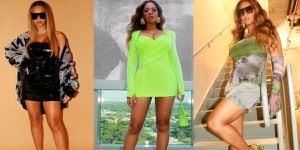 Beyoncé da clases de elegancia a mujeres de caderas anchas con mini vestidos