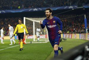 La magia de Messi guió otra vez al Barcelona a los cuartos de la Champions