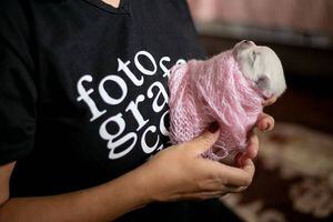 Fotógrafa faz sessão de fotos fofa com filhotes de cachorro recém-nascidos; veja as imagens