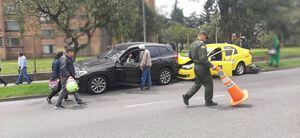 Impactante accidente en la carrera 50 de Bogotá involucra a ocho vehículos