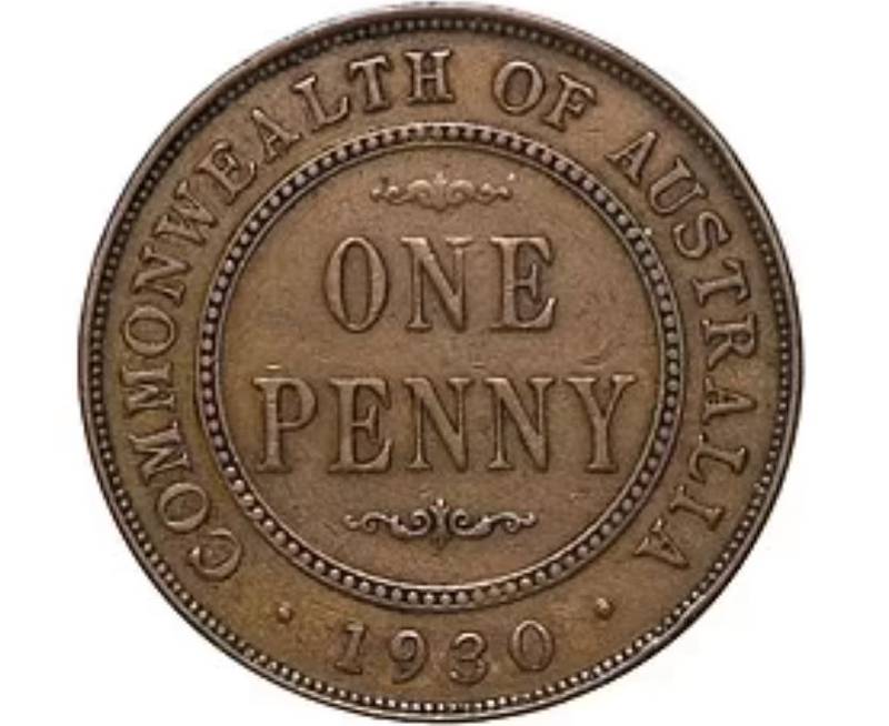 Se dice que los centavos de la década de 1930 tienen las acuñaciones más bajas de todas las monedas australianas predecimales que existen. | Foto: Referencial