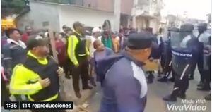 Un herido tras incidentes entre comerciantes y policías metropolitanos en Durán