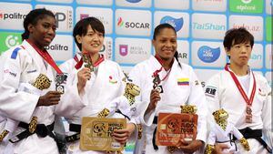 La judoca, Yuri Alvear, se colgó la medalla de bronce en el Mundial