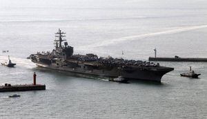 Estados Unidos muestra su poderío a Corea del Norte: así es la gigantesca maniobra naval que alerta a Kim Jong-un