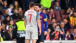 ¡Así no es Lionel! El grosero gesto de Messi con un jugador del Liverpool en 'semis' de Champions