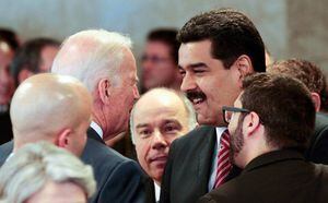 Partió la guerra sucia electoral: publican foto de Biden con Maduro para tildarlo de "procomunista"