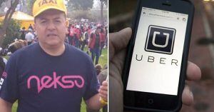 Con rabia, así reaccionó el líder de los taxistas Hugo Ospina al enterarse que Uber volvía a Colombia