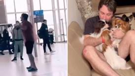 Hombre estalla en llanto al saber que se extraviaron sus 4 perros en un aeropuerto