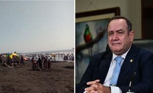 Presidente Giammattei: “Si no cambian las condiciones, habrá acceso a las playas”