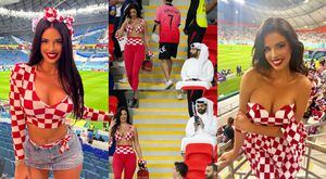 Ivana Knoll, la despampanante hincha de Croacia que ha multiplicado su fama con sus provocadoras apariciones en Qatar