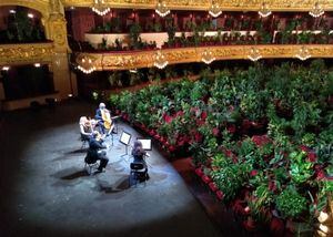 Más de 2.200 plantas fueron el público de concierto en Teatro Liceu de Barcelona