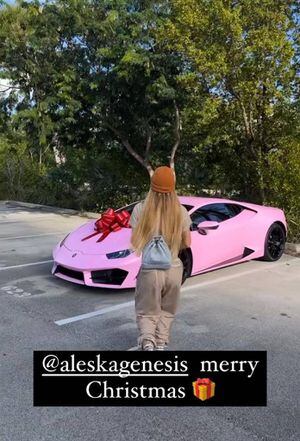 Nicky Jam le regala Lamborghini a su pareja en Navidad