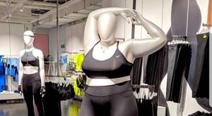 Nike incluye maniquís plus para exhibir ropa deportiva para mujeres de talla grande