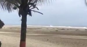¡Impresionante! Video muestra que el mar en México retrocedió 40 metros tras temblor