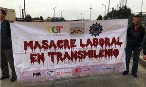 Conductores de SITP y Transmilenio protestan por "masacre laboral"